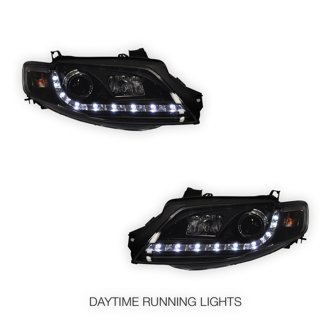 Ford Falcon FG Series 2 G6 (2011 - 2014) LED DRL Projector Headlights LH + RH