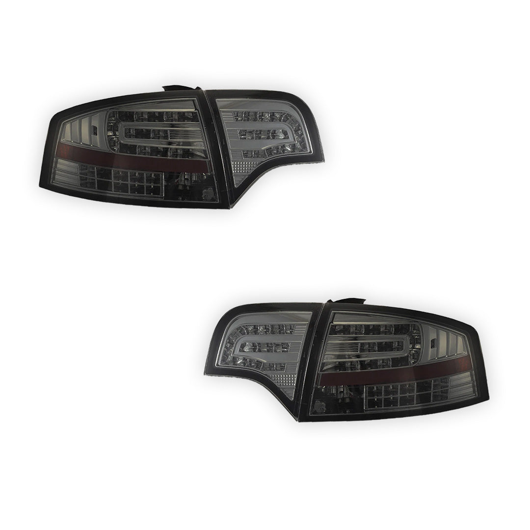 Audi A4 B7 (2005 - 2008) Smoke Black LED Tail Lights LH + RH