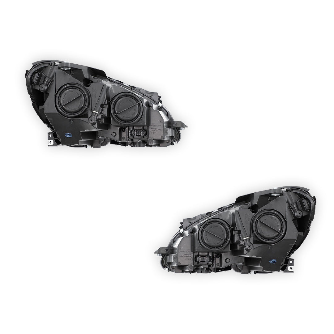 Mercedes-Benz C-Class W204 (2010 - 2014) Chrome Halogen Headlights LH + RH
