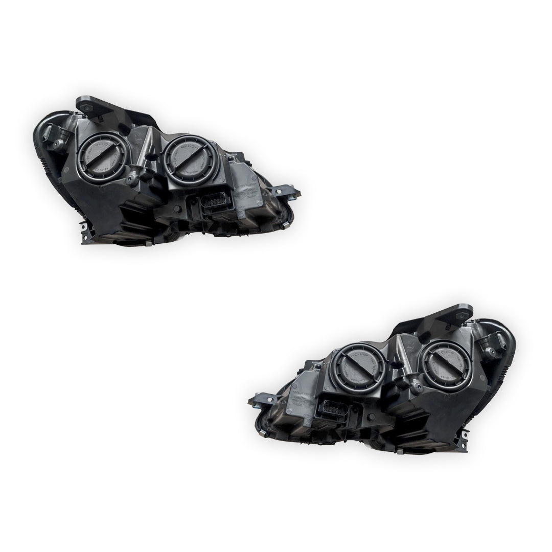 Mercedes-Benz C-Class W204 (2010 - 2014) Dark Grey Halogen Headlights LH + RH