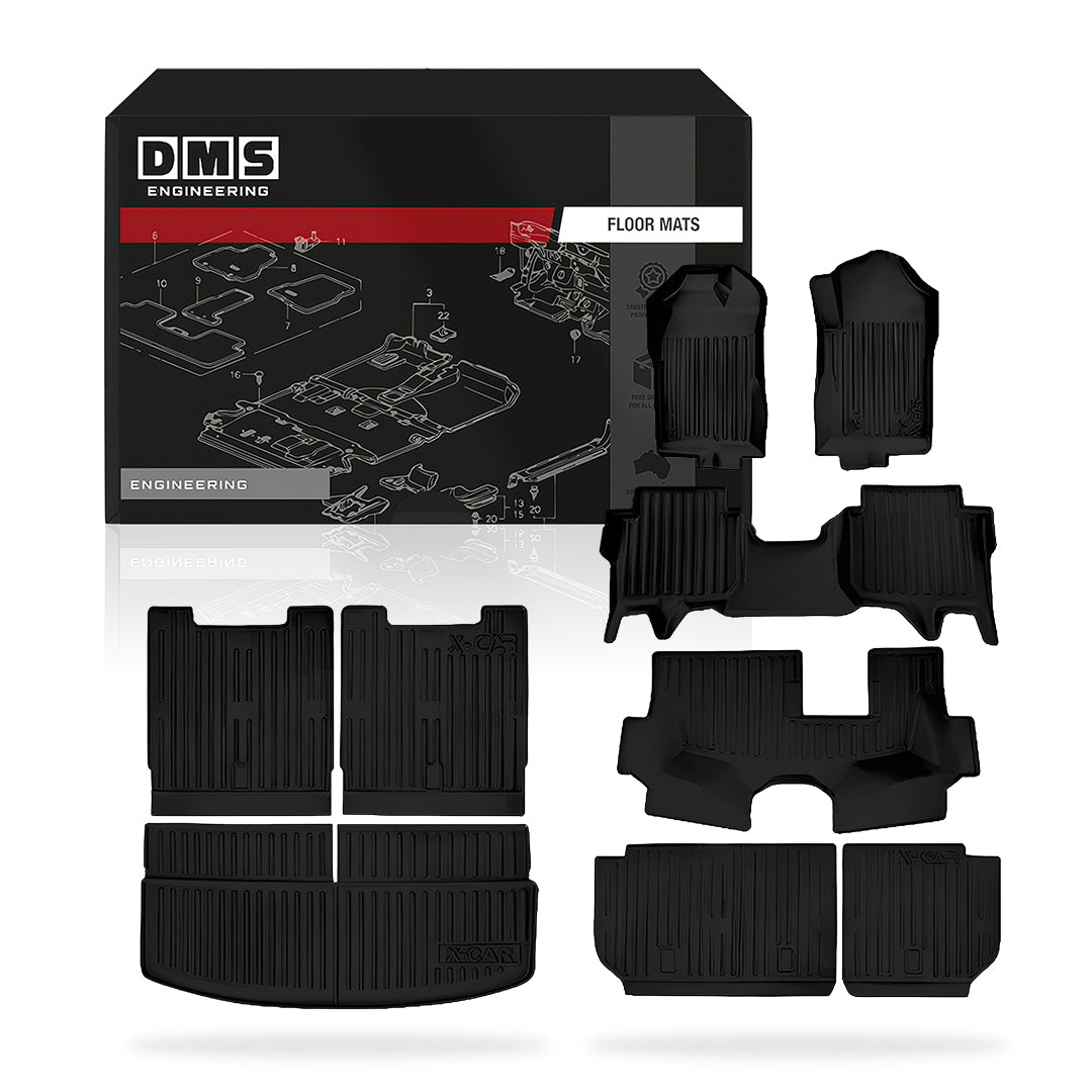 Ford Everest UB Next-Gen (2022 - 2025) Rubber Floor Mats Complete Set