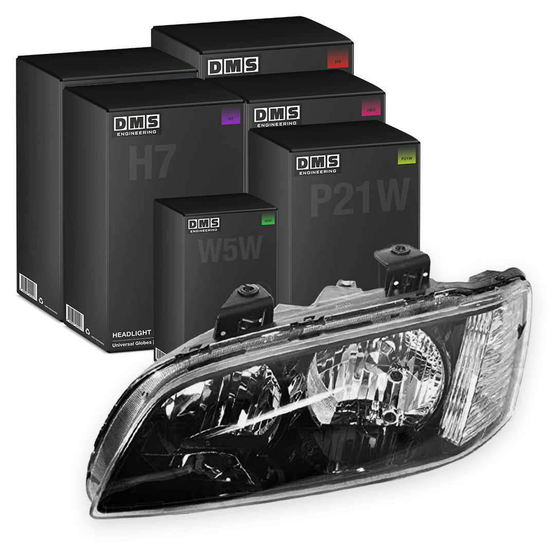 Holden Commodore VE Series 2 (2010 - 2013) Black OEM Style Headlights LH + RH