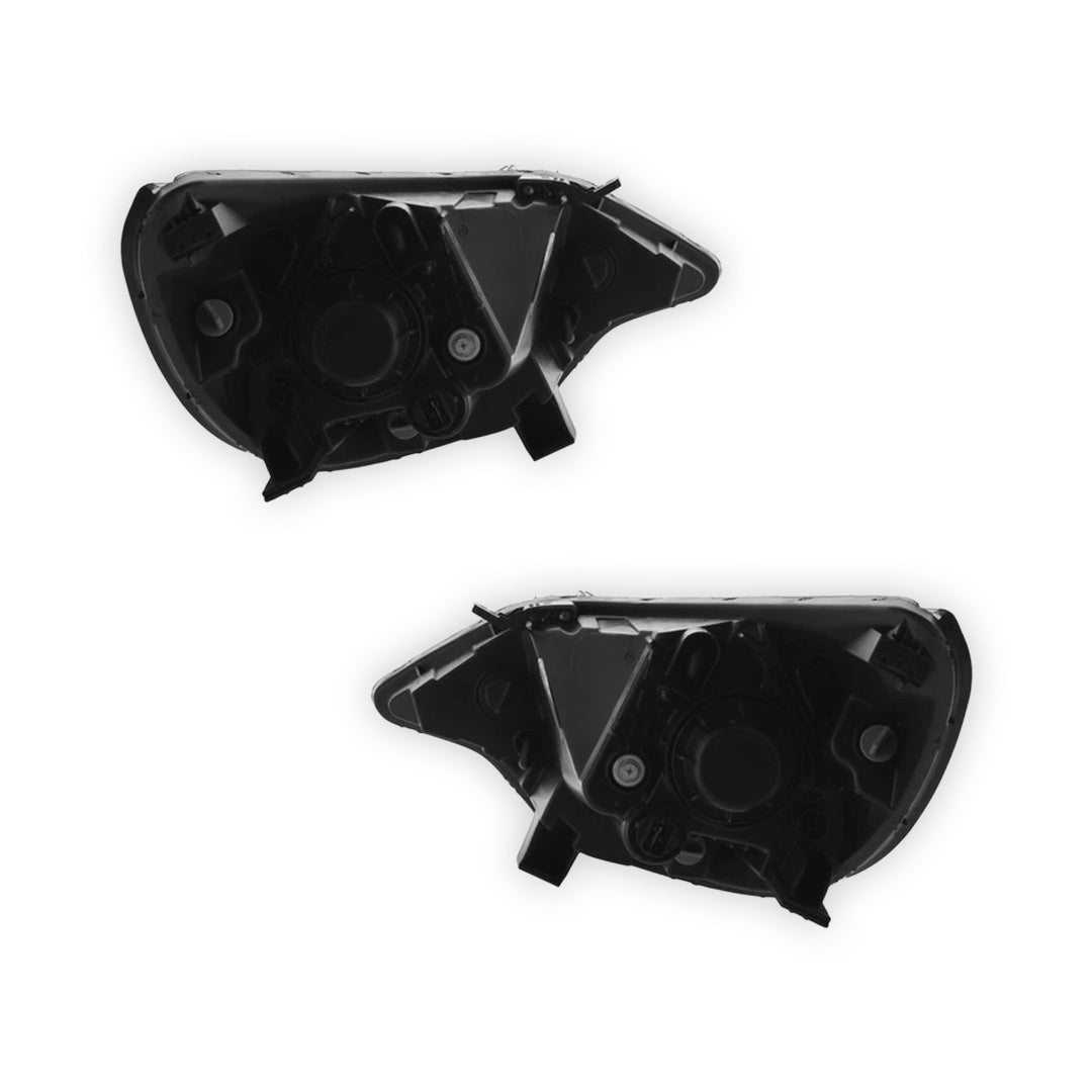 Kia Rio UB (2012 - 2017) Black Halogen OEM Style Headlights LH + RH