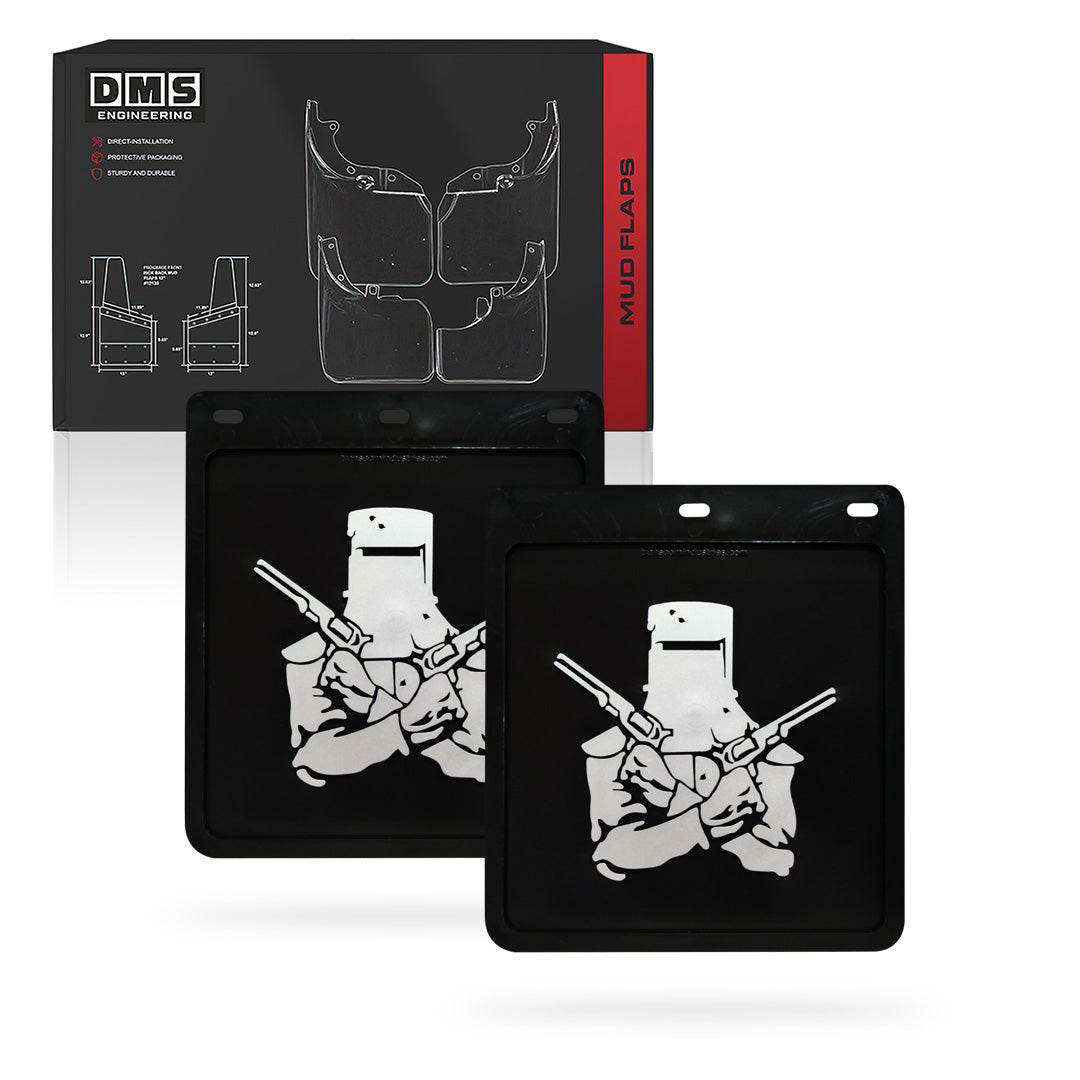 Universal 250mm x 230mm 4WD Ute & Trailer Mud Flaps