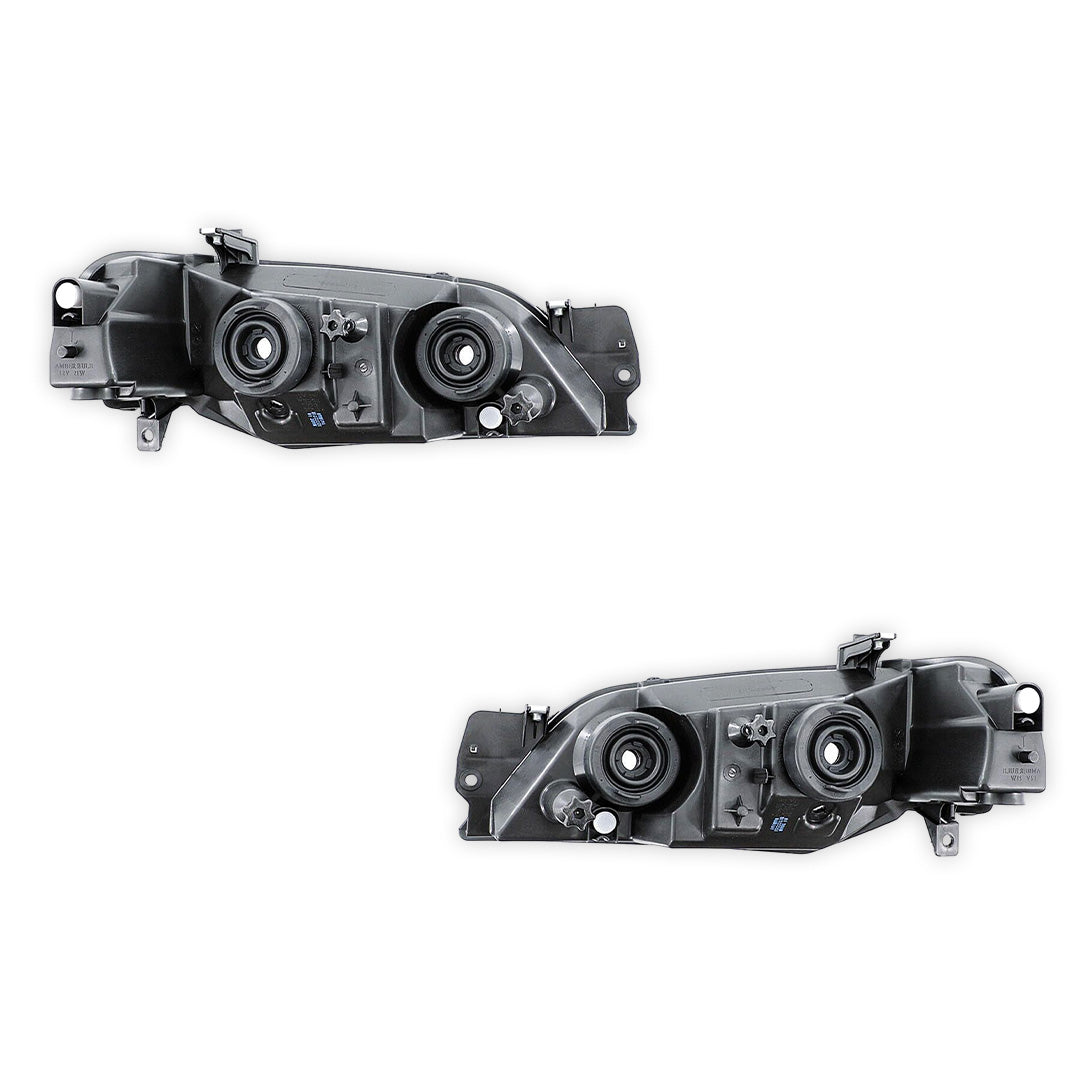 Ford Falcon / Fairmont BA BF (2002 - 2006) Chrome / Black OEM Style Headlights LH + RH