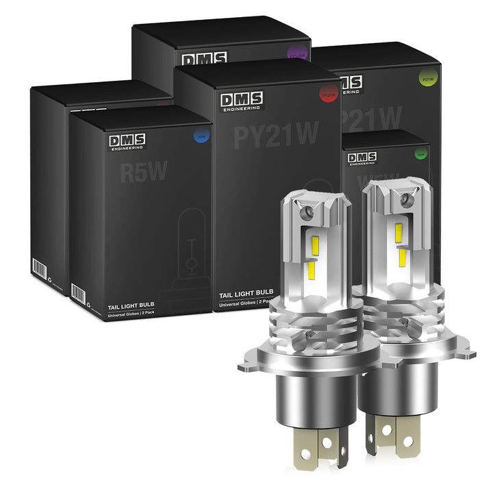 H4 10000LM White Headlight LED Bulbs