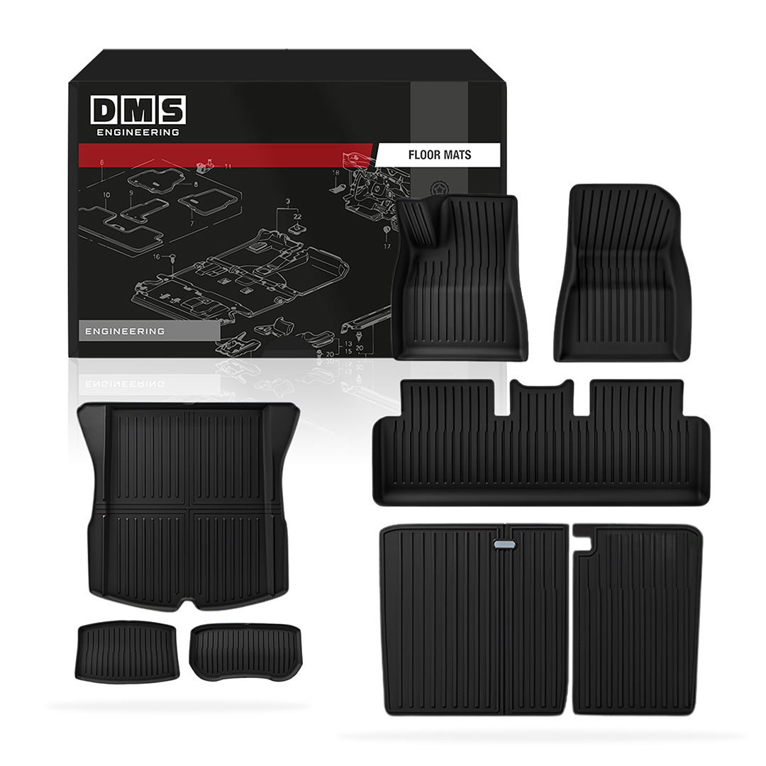 Tesla Model 3 Highland (2024 - 2025) Rubber Floor Mats Complete Set