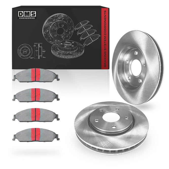 Holden Commodore VT / VU / VX / VY / VZ (1997 - 2006) Rear Standard Brake Rotors and Brake Pads LH + RH
