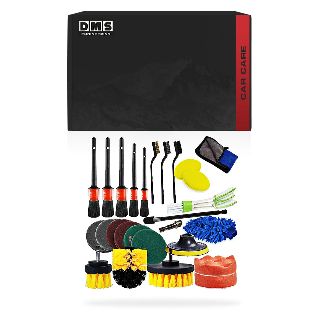 Complete Car Care Bundle - 26-pieces Detailing Kit + Ceramic Spray + High-Power Vacuum Cleaner