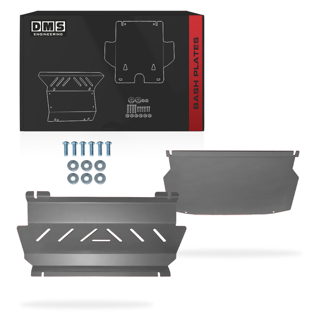 Mitsubishi Pajero NS / NT / NW / NX (2006 - 2022) Red / Silver Bash Plates