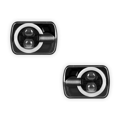 Toyota HiLux N40 / N50 / N60 (1983 - 2004) LED Halo DRL Headlights LH + RH