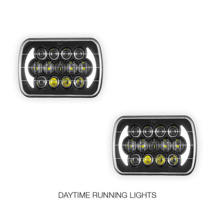 Toyota HiLux N40 / N50 / N60 (1983 - 2004) LED Halo DRL Headlights LH + RH