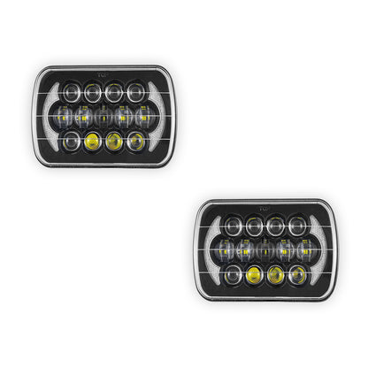 Toyota HiLux N40 / N50 / N60 (1983 - 2004) LED Halo DRL Headlights LH + RH