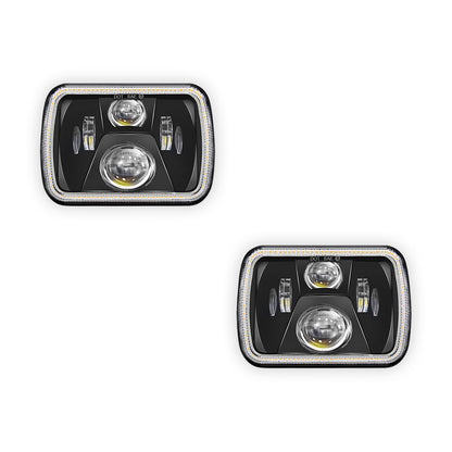 Toyota HiLux N40 / N50 / N60 (1983 - 2004) LED Halo DRL Headlights LH + RH