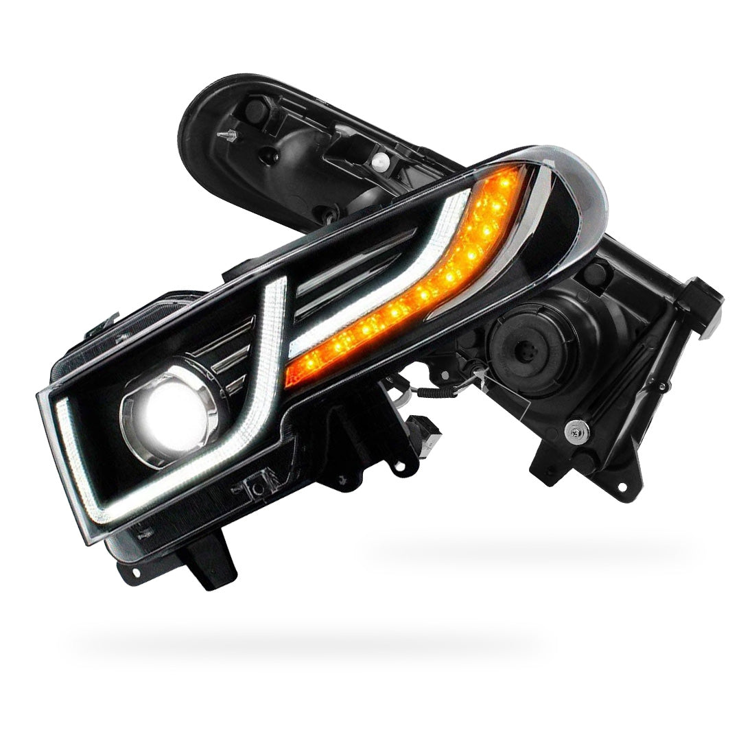 Toyota FJ Cruiser GSJ10R / GSJ15R (2007 - 2015) LED Headlights Halo DRL with Grille  LH + RH