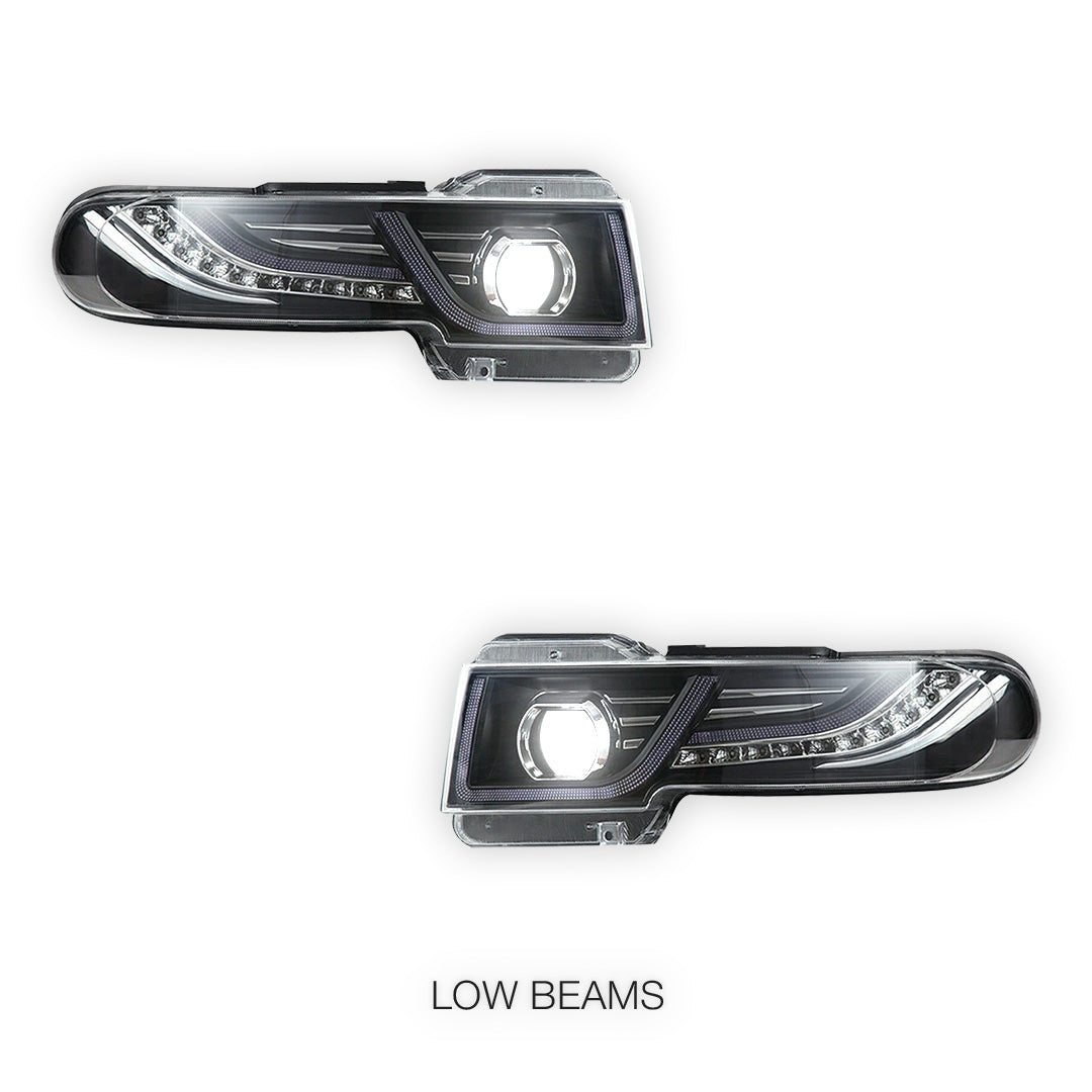Toyota FJ Cruiser GSJ10R / GSJ15R (2007 - 2015) LED Headlights Halo DRL with Grille  LH + RH