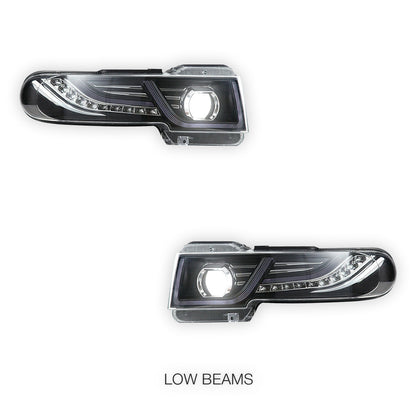 Toyota FJ Cruiser GSJ10R / GSJ15R (2007 - 2015) LED Headlights Halo DRL with Grille  LH + RH