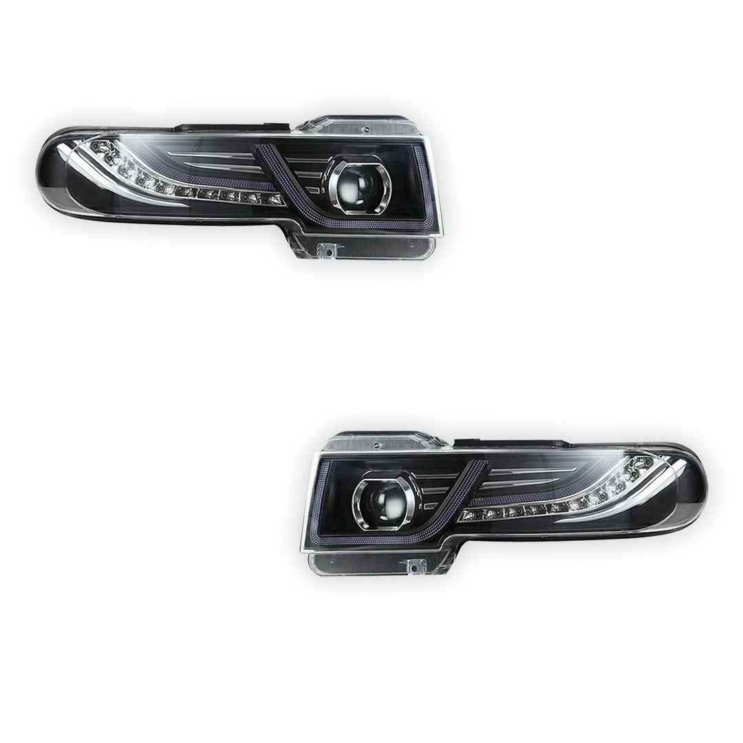 Toyota FJ Cruiser GSJ10R / GSJ15R (2007 - 2015) LED Headlights Halo DRL with Grille  LH + RH