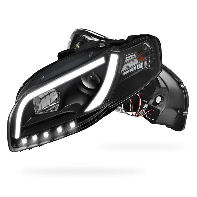 Audi A4 B7 (2005 - 2008) 3D LED DRL Projector Headlights LH + RH