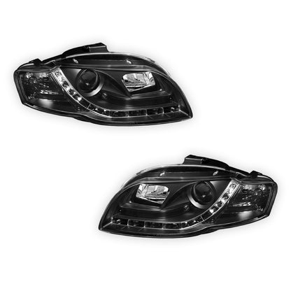 Audi A4 B7 (2005 - 2008) 3D LED DRL Projector Headlights LH + RH
