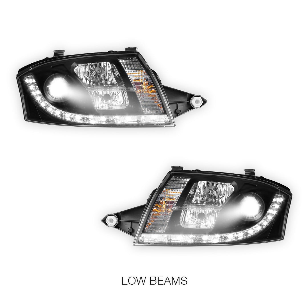 Audi TT 8N (1999 - 2005) LED DRL Projector Headlights LH + RH