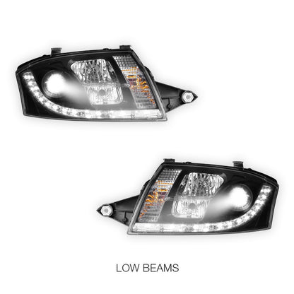 Audi TT 8N (1999 - 2005) LED DRL Projector Headlights LH + RH