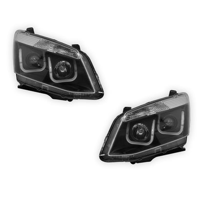 Isuzu D-MAX RT (2012 - 2016) 3D LED Stripe DRL Projector Headlights LH + RH