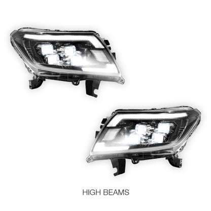 Nissan Navara D23 (2015 - 2020) LED DRL Projector Headlights LH + RH