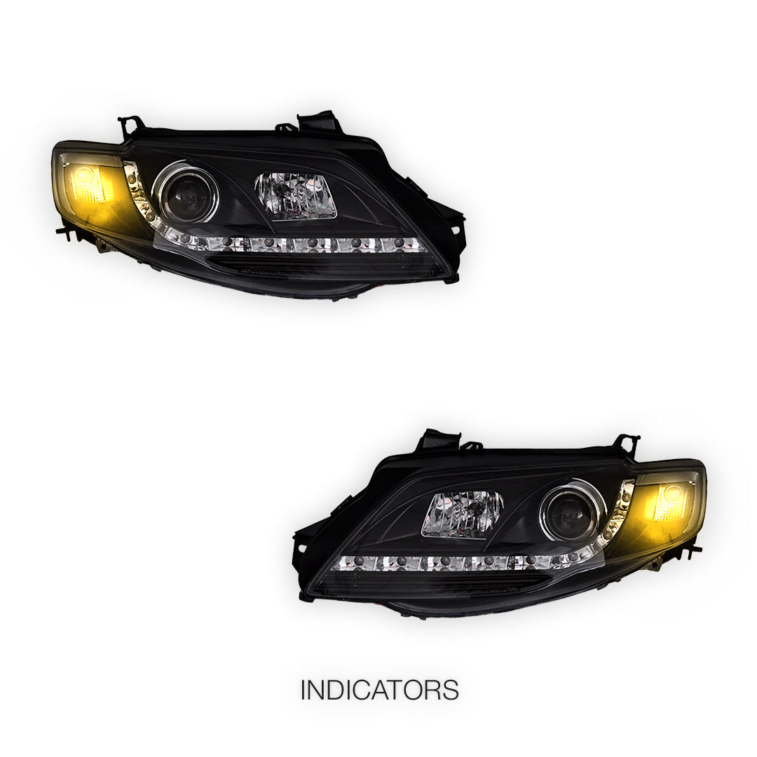Ford Falcon FG Series 2 G6 (2011 - 2014) LED DRL Projector Headlights LH + RH