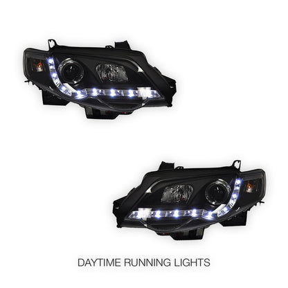 Ford Falcon FG Series 2 XR6 / XR8 (2011 - 2014) LED DRL Projector Headlights LH + RH