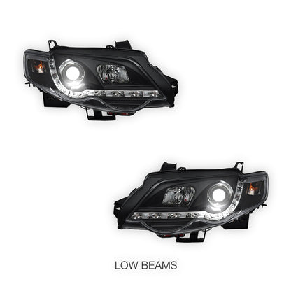 Ford Falcon FG Series 2 XR6 / XR8 (2011 - 2014) LED DRL Projector Headlights LH + RH
