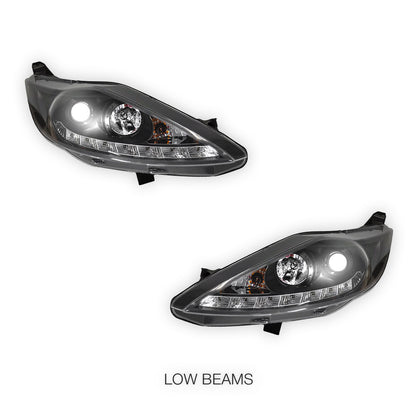 Ford Fiesta WS / WT (2009- 2013) LED DRL Projector Headlights LH + RH
