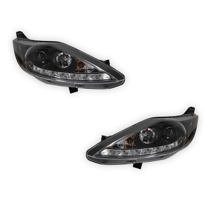 Ford Fiesta WS / WT (2009- 2013) LED DRL Projector Headlights LH + RH