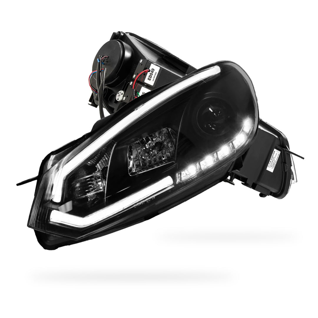 Volkswagen Golf MK6 (2009- 2013) 3D Stripe Bar LED DRL Projector Headlights LH + RH