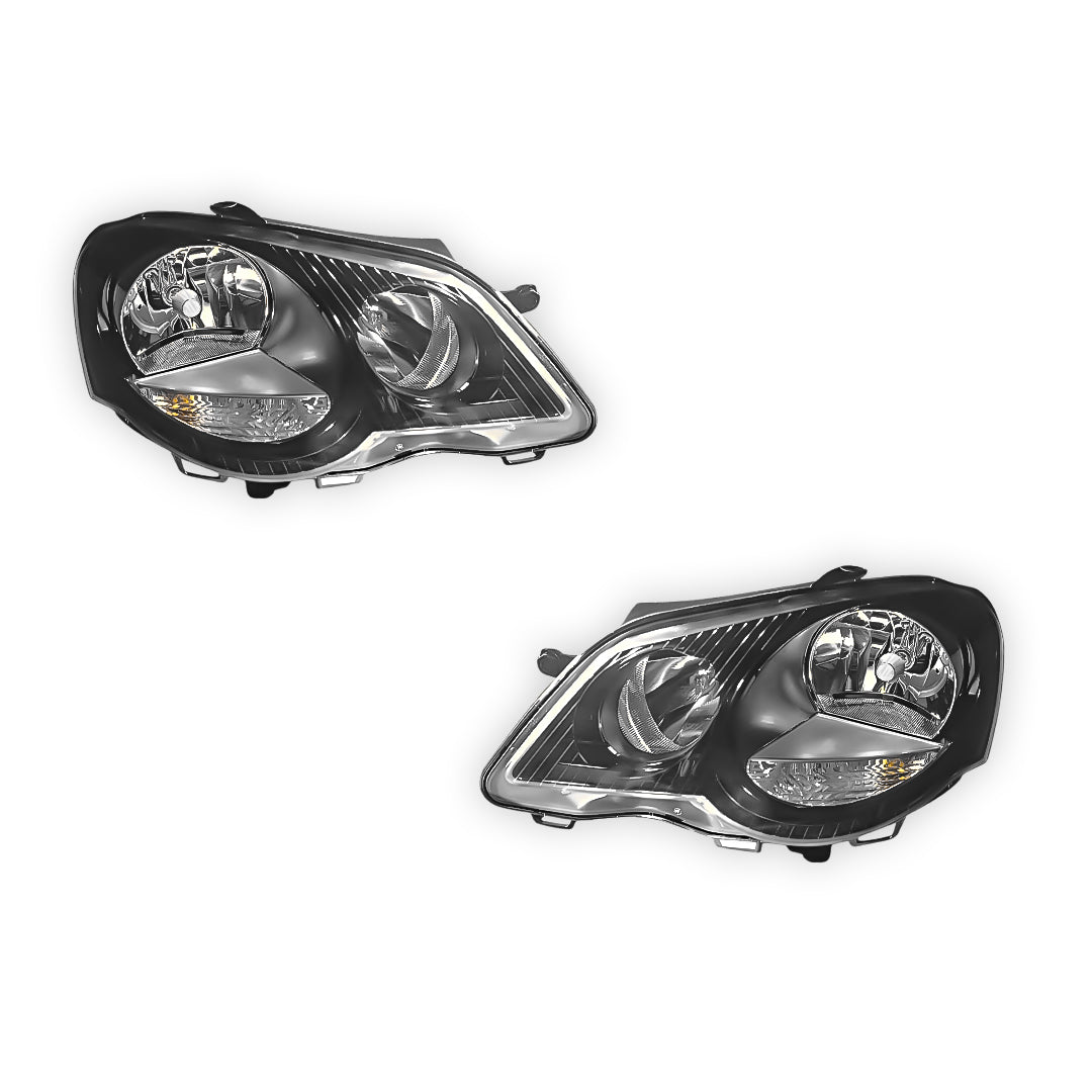Volkswagen Polo 9N / 6R (2005 - 2010) Headlights LH + RH
