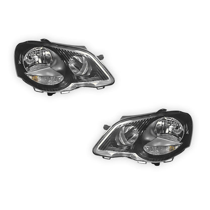 Volkswagen Polo 9N / 6R (2005 - 2010) Headlights LH + RH