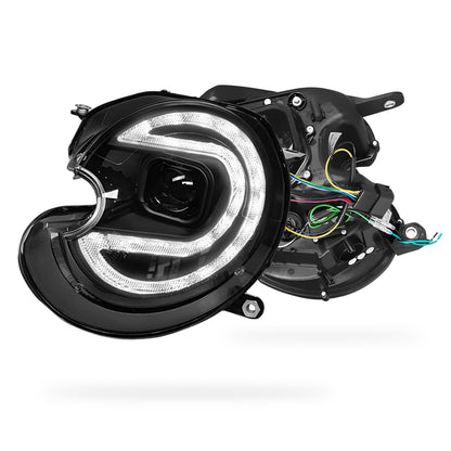 Mini Cooper R55 / R56 / R57 / R58 / R59 (2007 - 2013) HID / Xenon Model DRL Dual Beam Projector Headlights LH + RH