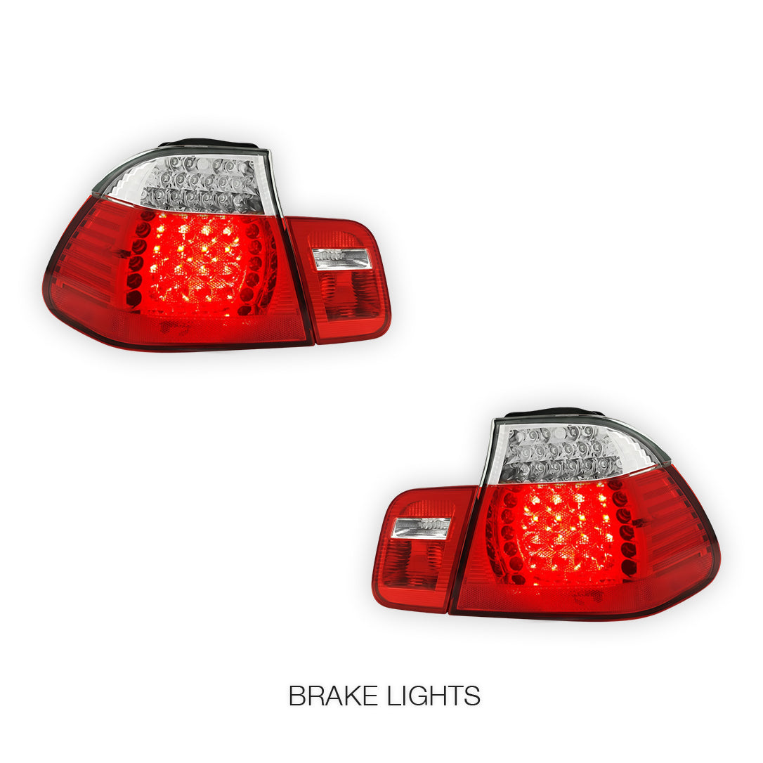 BMW 3 Series E46 Cabrio (1999 - 2005) LED Tail Lights LH + RH