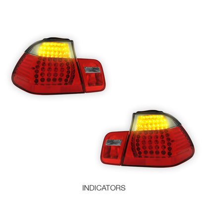 BMW 3 Series E46 Cabrio (1999 - 2005) LED Tail Lights LH + RH