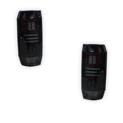 Toyota LandCruiser 76 Series (2007 - 2025) Smoked Sequential Full LED Tail Lights LH + RH