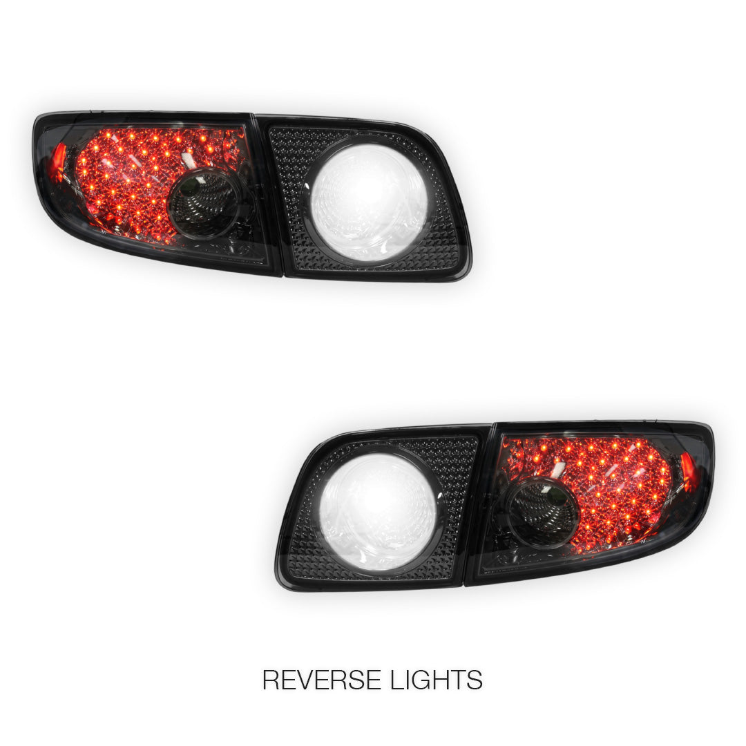 Mazda 3 BK (2003 - 2009) Smoked LED Tail Lights LH + RH