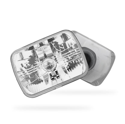 Nissan Navara D21 (1986 - 1997) Headlights with H4 Globe Glass Lens LH + RH