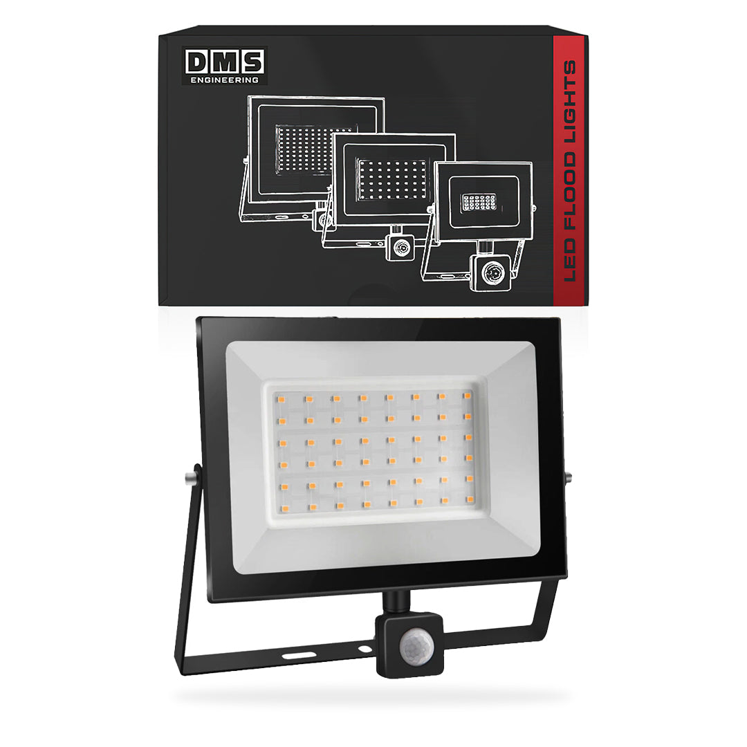 LED Flood Light with PIR Motion Sensor