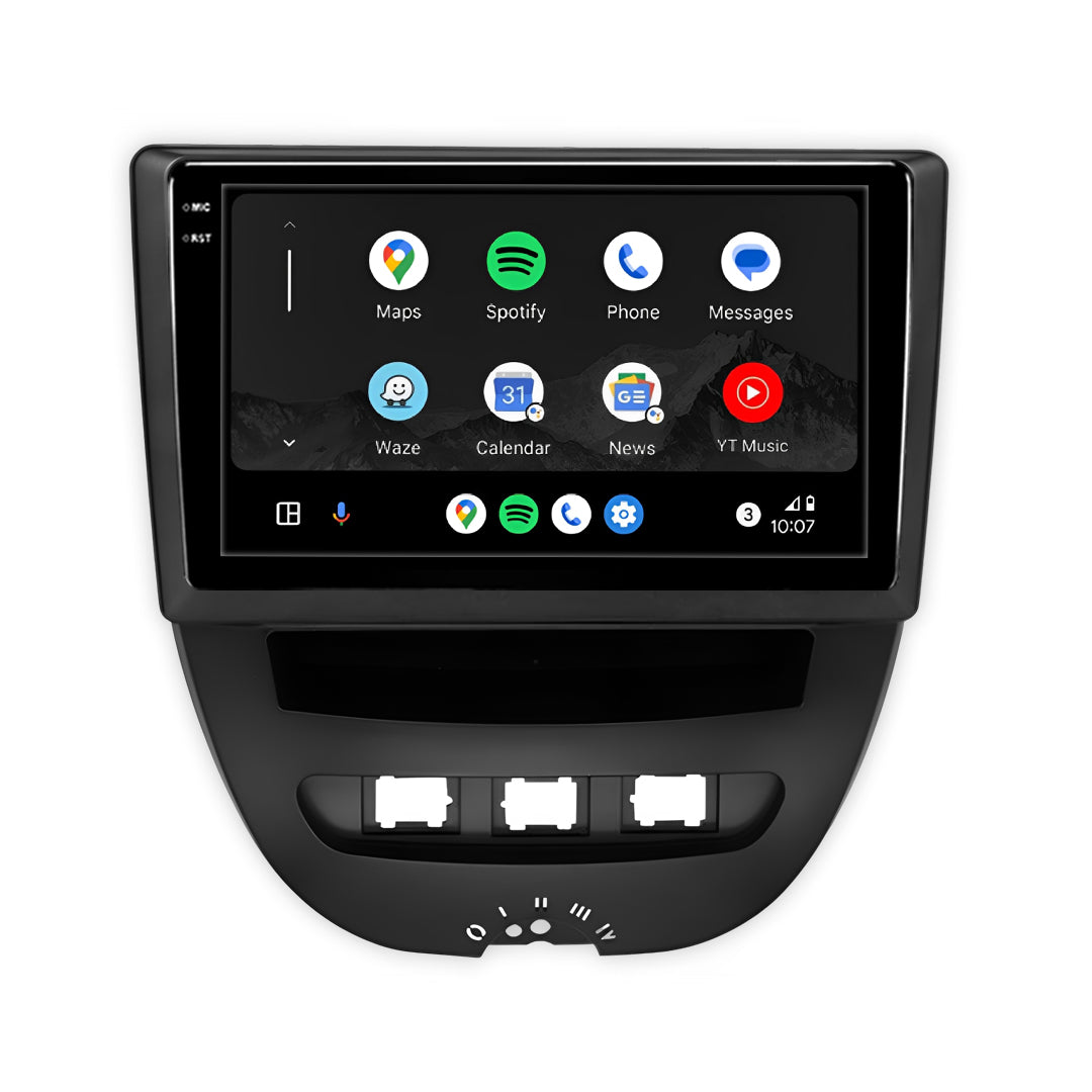 Peugeot 107 (2005 - 2014) 10" Wireless Android 16 Head Unit for Apple CarPlay / Android Auto