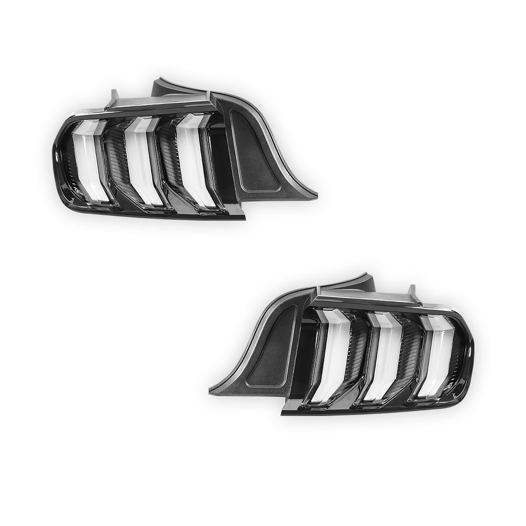 Ford Mustang FM / FN (2015 - 2021) Sequential Clear Full LED Tail Lights LH + RH