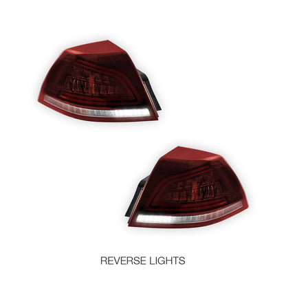 Holden Commodore VE Series 1 & 2 (2006 - 2013) Sequential Red Clear LED Tail Lights LH + RH