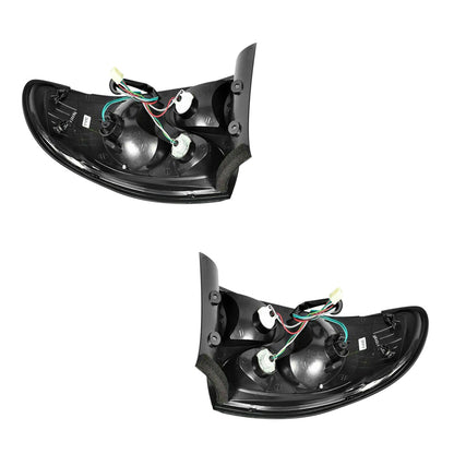 Holden Commodore VT / VX / VY / VZ (1997 - 2007) Black Altezza Halogen Tail Lights LH + RH