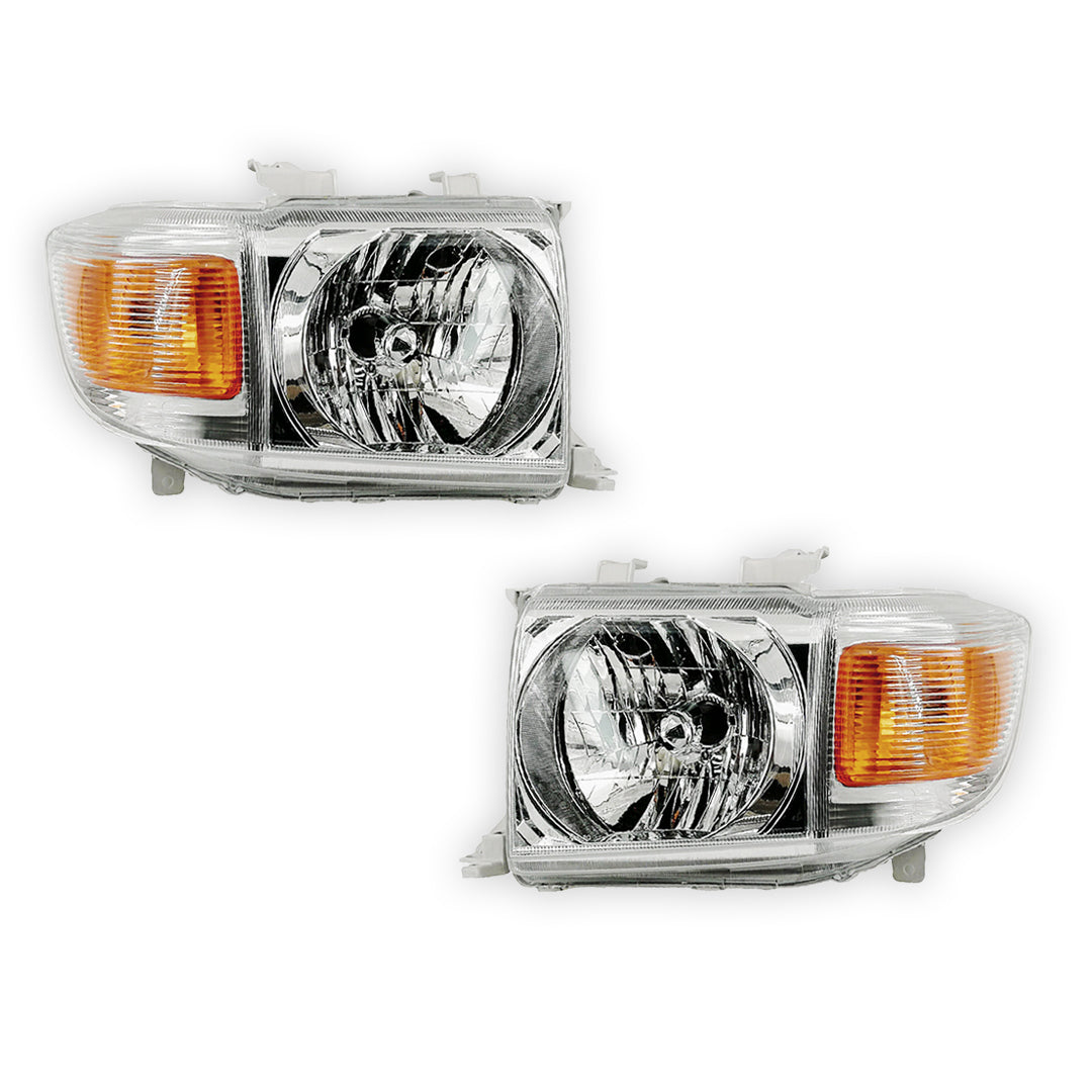 Toyota LandCruiser 70 / 76 / 78 / 79 Series OEM Style Headlights LH + RH