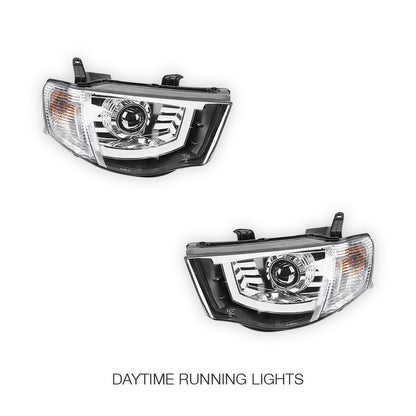 Mitsubishi Triton MN Ute (2009 - 2015) LED Projector Headlights LH + RH