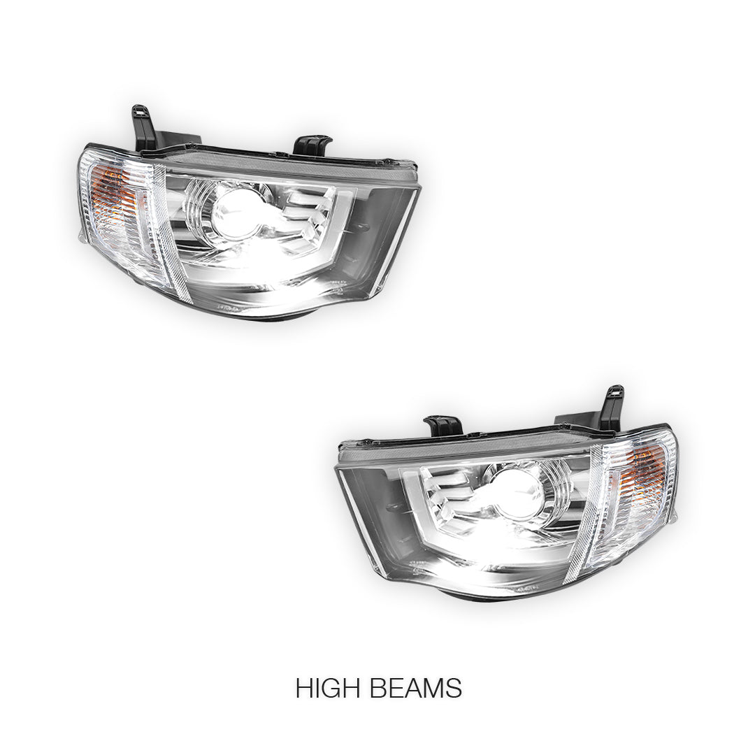 Mitsubishi Triton MN Ute (2009 - 2015) LED Projector Headlights LH + RH